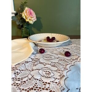 Vintage Ceramic Cherry Pie Recipe Dish